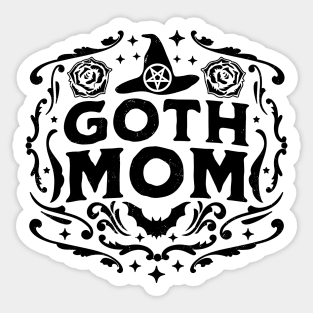 Goth Mom Halloween Mothers Day Witchcraft Retro Vintage Sticker